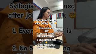 Syllogisms in banks 😂 #funnyshorts #bankerslife
