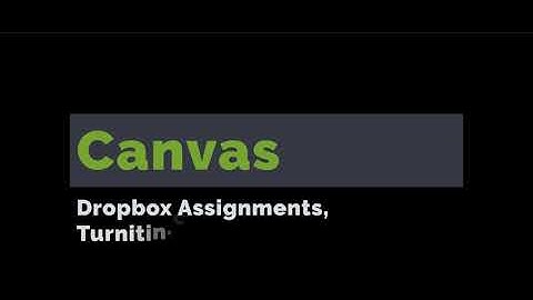 IDL7140 Canvas Dropbox Assignments