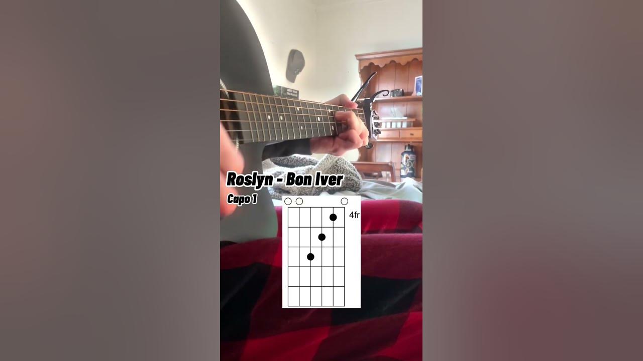 How To Play Roslyn By Bon Iver On Guitar Roslyn - Bon Iver Guitar Tutorial #guitar #guitartutorial #fy #foryou #