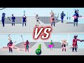 SPOOKY TEAM vs TROPICAL TEAM - Totally Accurate Battle Simulator TABS