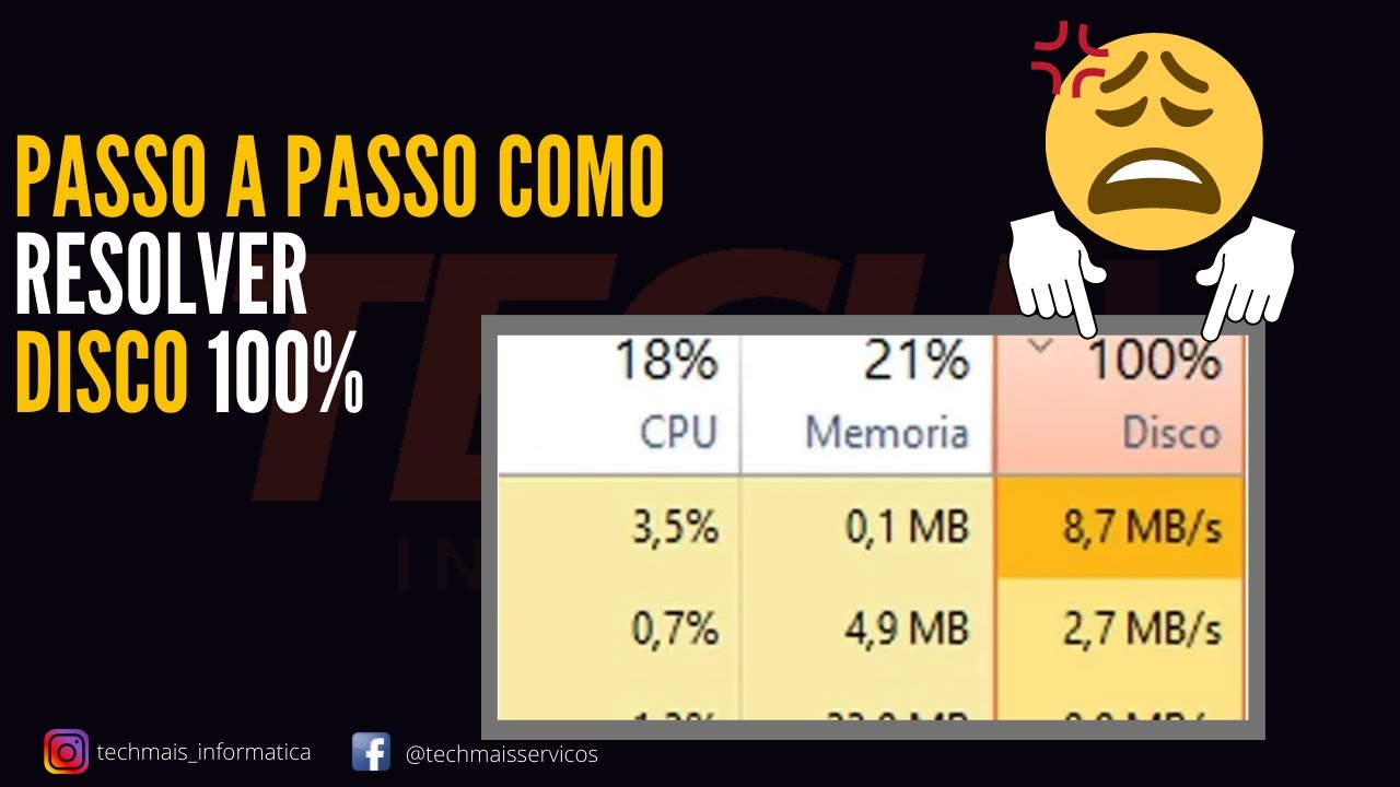 Como resolver ERRO DO DISCO 100% passo a passo - Atualizado 2022 - YouTube
