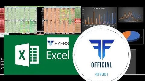 FYERS EXCEL | Live Option Chain tick by tick data NIFTY Banknifty OI