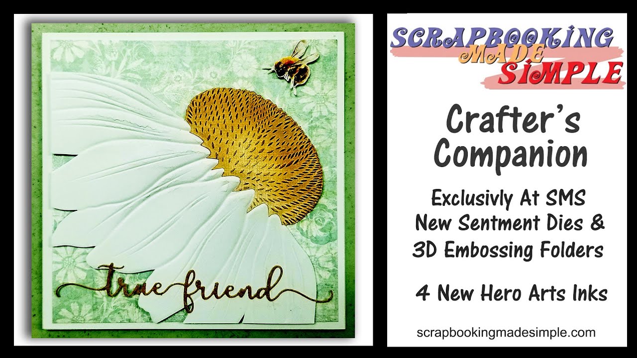 474 Crafter's Companion 3D Embossing Folder & Sentiment Die Techniques ...