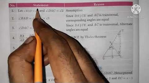 10th maths/Theorem 4: Converse of Angle Bisector Theorem/Chapter-4 Geometry