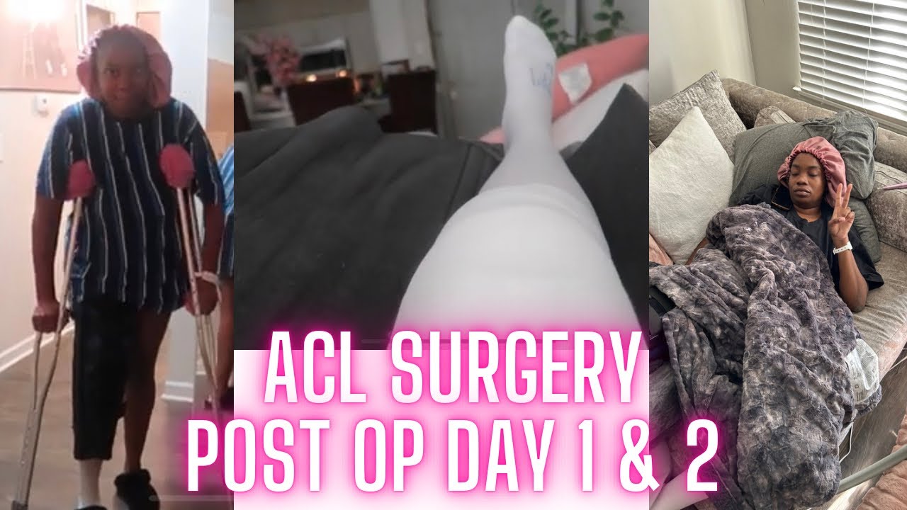 ACL SURGERY DAY 1 & 2 PAIN MANAGEMENT ICE MACHINE BENDING MY