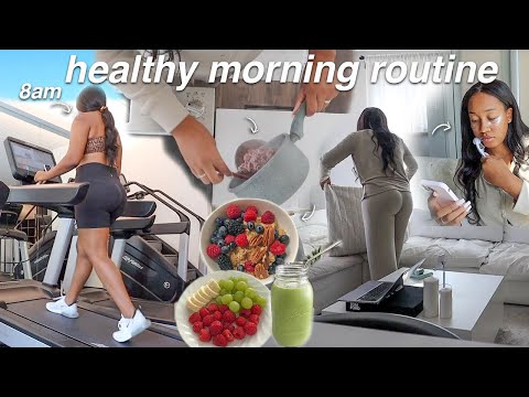 CREATING THE LIFE I WANT: My morning routine (aesthetic) +  how I create healthy habits *motivating*