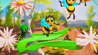 Песня про пчелу  и гусеницу#детскиепесни #детскиемультфильмы #3danimation #musicvideo#pesenki