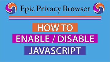 How To Enable Or Disable JavaScript On The Epic Privacy Browser | PC |  👍