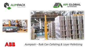 Bulk Can Layer Palletizing - Half Euro Pallet