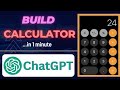 **ChatGPT Full Course | Web Development Full Course Using ChatGPT | Calculator App**