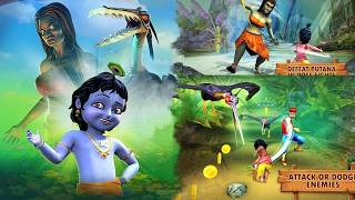 Little Krishna Makhan Chor Jungle Run Adventure Android Game screenshot 2