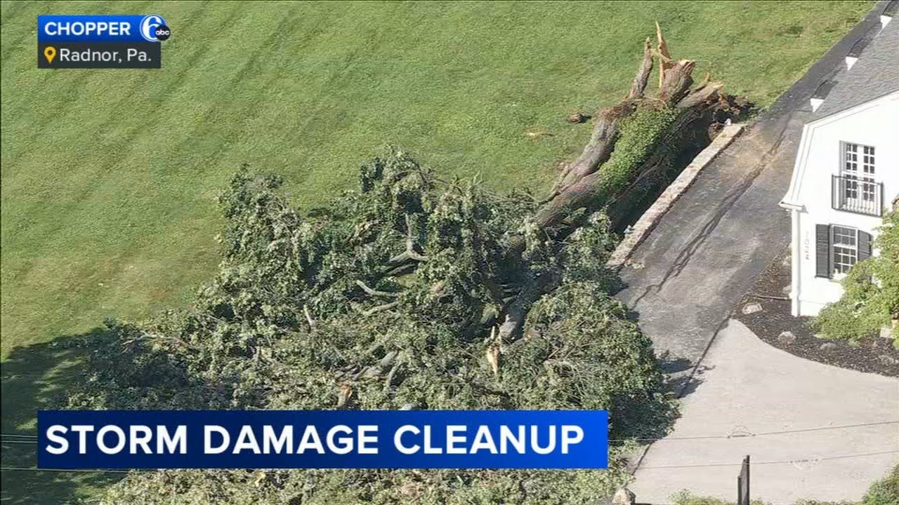 Cleanup underway after severe storms sweep through Philadelphia region ...