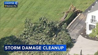 Cleanup underway after severe storms sweep through Philadelphia region