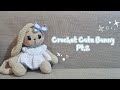 No-Sew Crochet Bunny Doll 🐰| Amigurumi Bunny Tutorial for Beginners|Pt.2 : Head,Body &amp; Face details 
