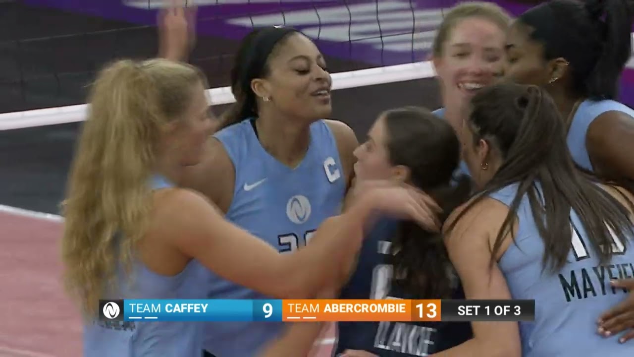 AU Pro Volleyball Game 7: Kayla Caffey Kill, assissted by Madi Bugg
