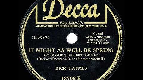 1945 HITS ARCHIVE: It Might As Well Be Spring - Dick Haymes