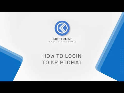 How to login | Kriptomat