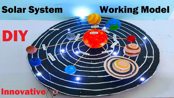 solar system working model science project - diy - innovative - new design - led light | craftpiller