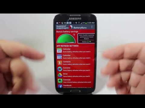 Samsung Galaxy S4 Power Saving BatteryGuru App Review