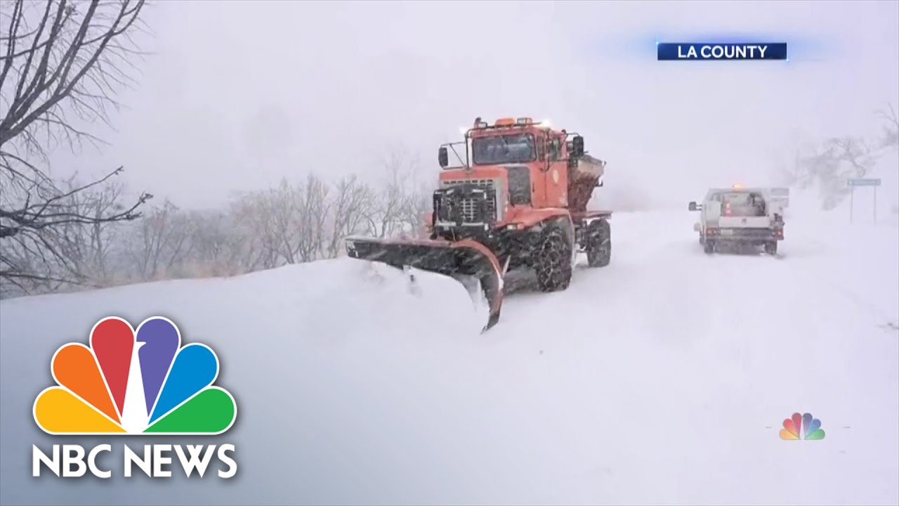 California battered by heavy rain and historic snow