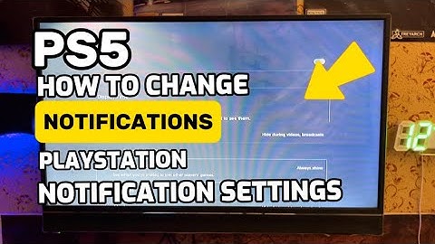 How To Change Notification Settings On PS5 Customize Settings PlayStation 5