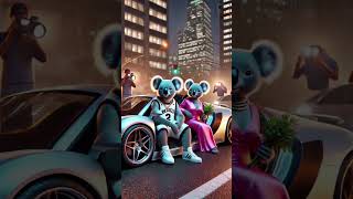 Koala Playing Basketball.