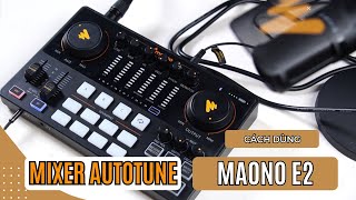 Maono AME2A - Bàn trộn âm thanh &amp; mic Karaoke Autotune, Hiệu ứng chỉnh giọng nói, Mix nhạc cụ