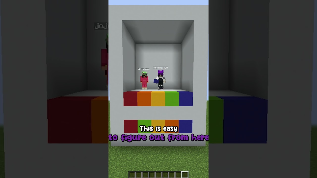 COLOR MATCH 1v1 #shorts #minecraft #minecraftshorts