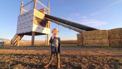 Adley does the 45ft Slide Drop!!