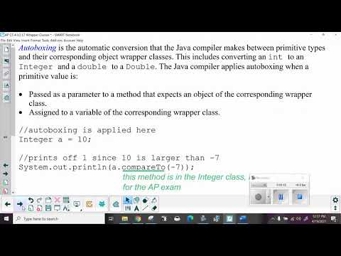 AP CS A U2 L7 Wrapper Classes