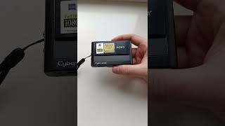 💎Slim black touch - Sony Cyber-shot DSC-T25 digital camera #Y2K #Nostalgia #2000s #Digicam #Shorts