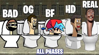 Friday Night Funkin' VS Skibidi Toilet | ALL PHASES (BAD-OG-HD-REAL)