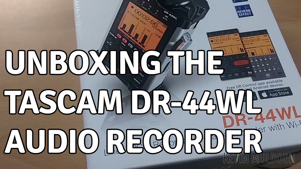 Unboxing the Tascam DR44WL Audio Recorder YouTube