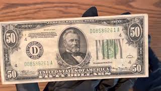 HOW MUCH IS A 1934 50 DOLLAR BILL WORTH