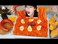 ASMR MUKBANG| 직접 만든 맵닭볶음면 양념치킨 소세지 먹방 & 레시피 FRIED CHICKEN AND FIRE NOODLES EATING