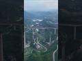 Yuwan High speed Railway Fuling Caijiagou Double line Bridge #technology #road #bridge #mountains