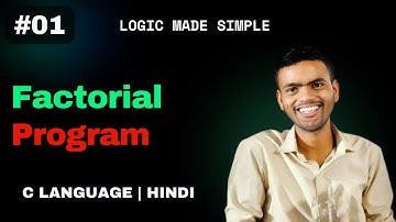 C Program to Find the Factorial of a Number | CSwithVK  | Hindi