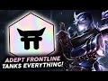 4 ADEPT FRONTLINE IS AN UNBREAKABLE WALL!! | Teamfight Tactics