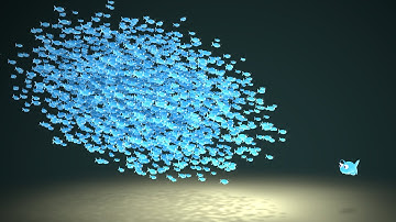 Interactive school of fish - Unity HDRP VFX Graph