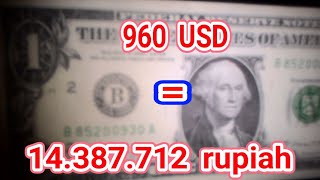 TERJAWAB! 960 USD berapa rupiah