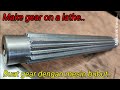 Cara Saya Buat Gear Panjang dengan Mesin Bubut | Making Long Gear on a Lathe