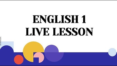 Clay Virtual Academy FLVS English 1 Module 1 Live Lesson (Anne Smoak)