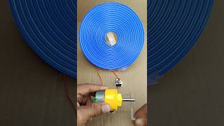 Transforming A Gear Motor Into A Bright Neon Blue Light Generator