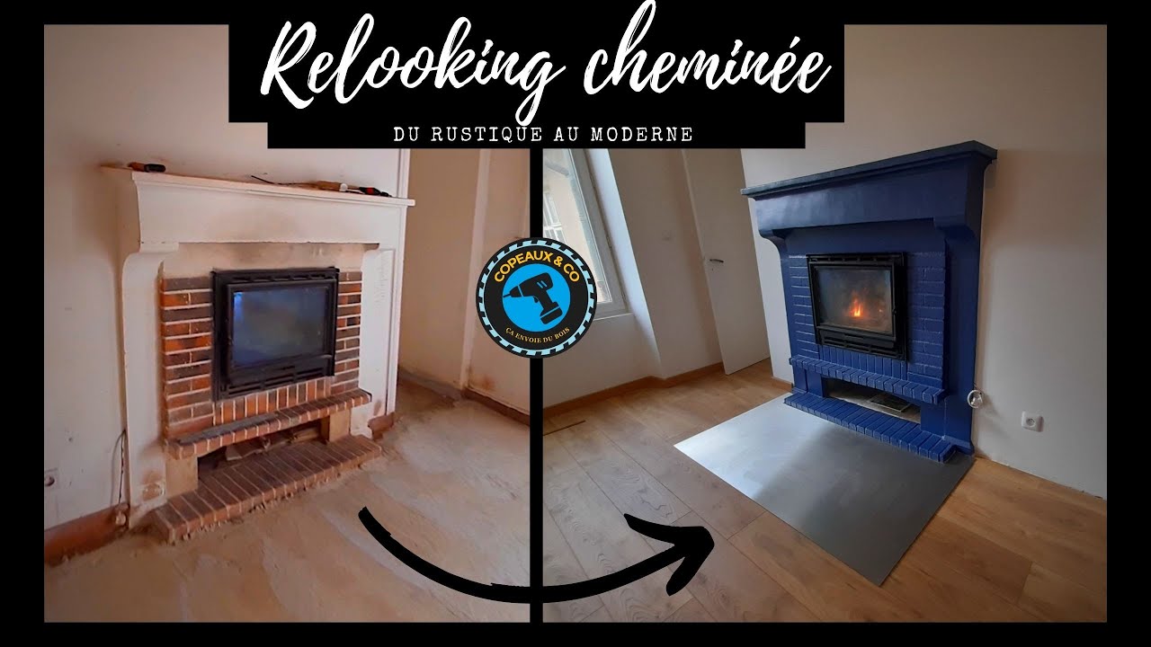 Cheminée Rustique Relooker Une Cheminée Avant Après
