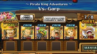 Pirate King Adventures Vs Garp Level 100+ No Stall, No New Units, Free to Play, Accessible PKA OPTC screenshot 1