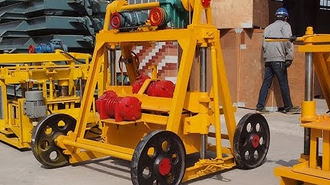 QT40 - 3B Mobile Egg Laying Type Block Making Machine