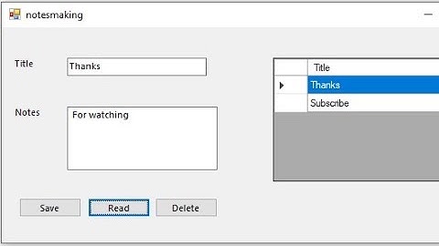 How to make Personal Notes App in VB.net