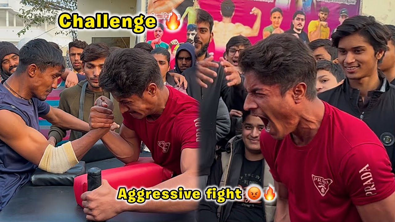 ARM WRESTLING SUPER FIGHT 🔥 AHMAD VS HAMZA 💪 ARM WRESTLING CHALLENGE