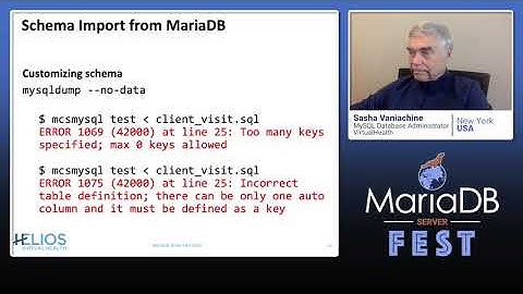 Building relational a data lake with MariaDB ColumnStore - Sasha Vaniachini - MariaDBServerFest 2020