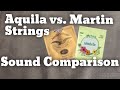 Aquila Nylguts vs. Martin Clear Fluorocarbon Strings : A Sound Comparison